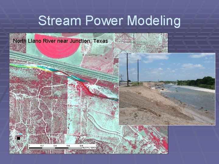 Stream Power Modeling North Llano River near Junction, Texas 
