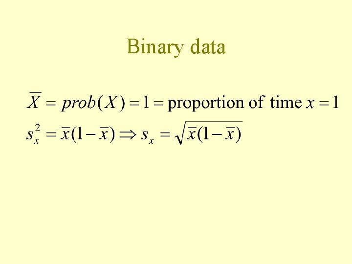 Binary data 
