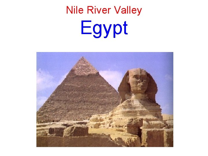 Nile River Valley Egypt 