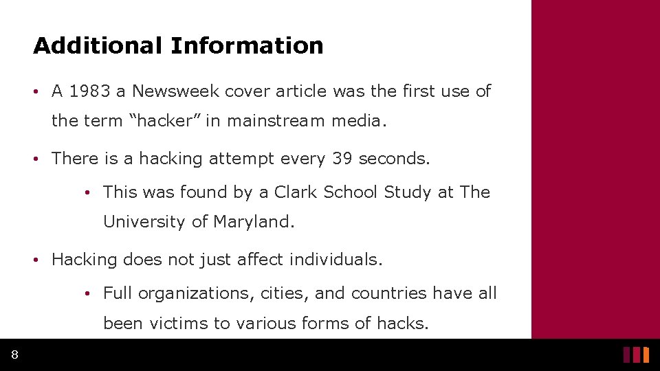 Additional Information • A 1983 a Newsweek cover article was the first use of Additional Information • A 1983 a Newsweek cover article was the first use of