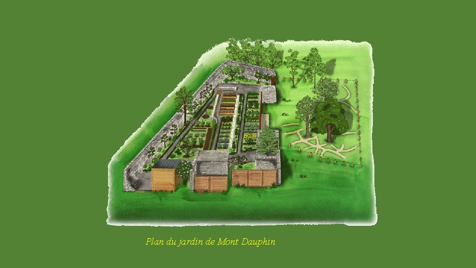 Plan du jardin de Mont Dauphin 