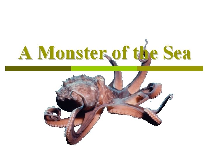 A Monster of the Sea 