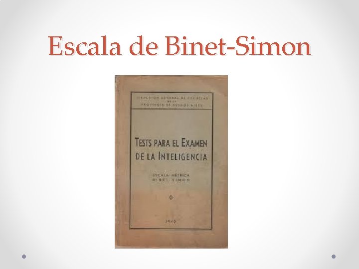 Escala de Binet-Simon 
