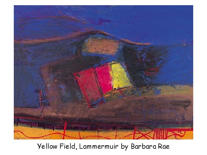 Yellow Field, Lammermuir by Barbara Rae 