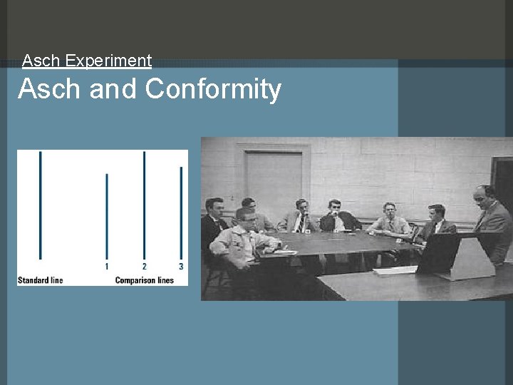 Asch Experiment Asch and Conformity 