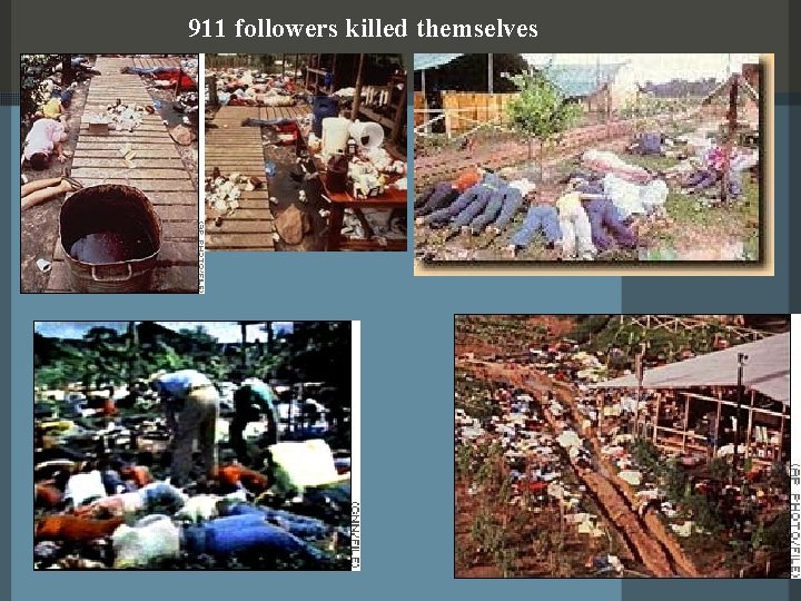 911 followers killed themselves 