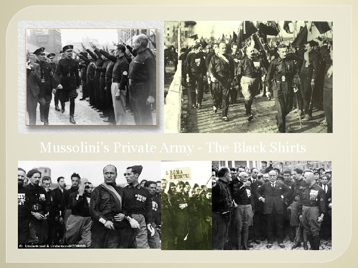 Mussolini’s Private Army - The Black Shirts 