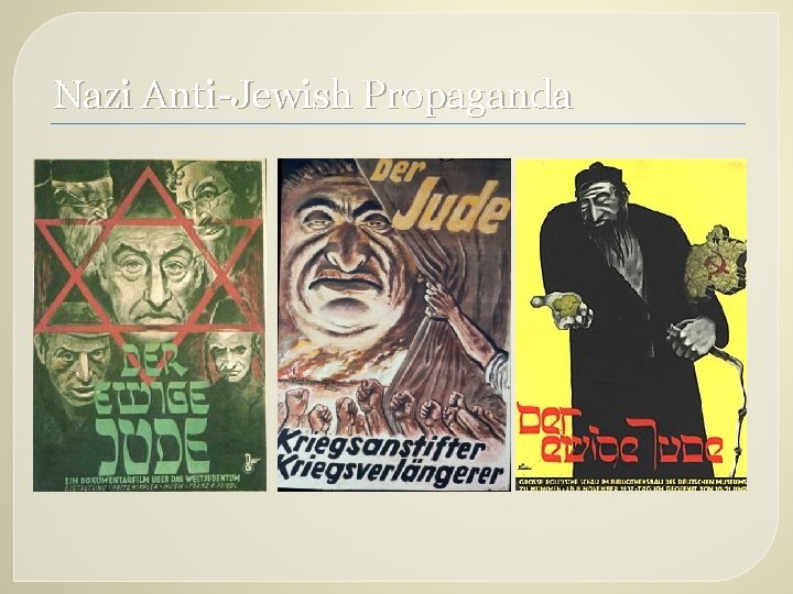 Nazi Anti-Jewish Propaganda 