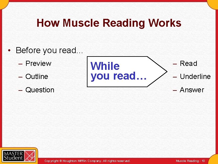 How Muscle Reading Works • Before you read… – Preview – Outline While you
