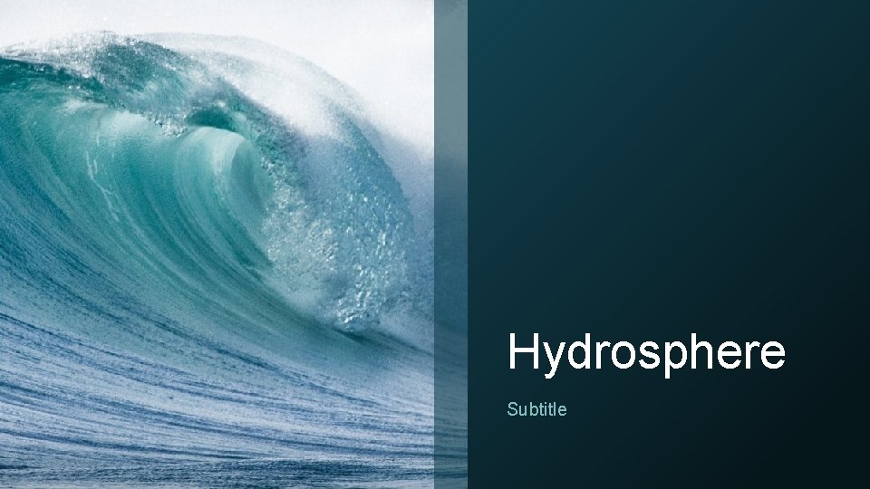 Hydrosphere Subtitle 