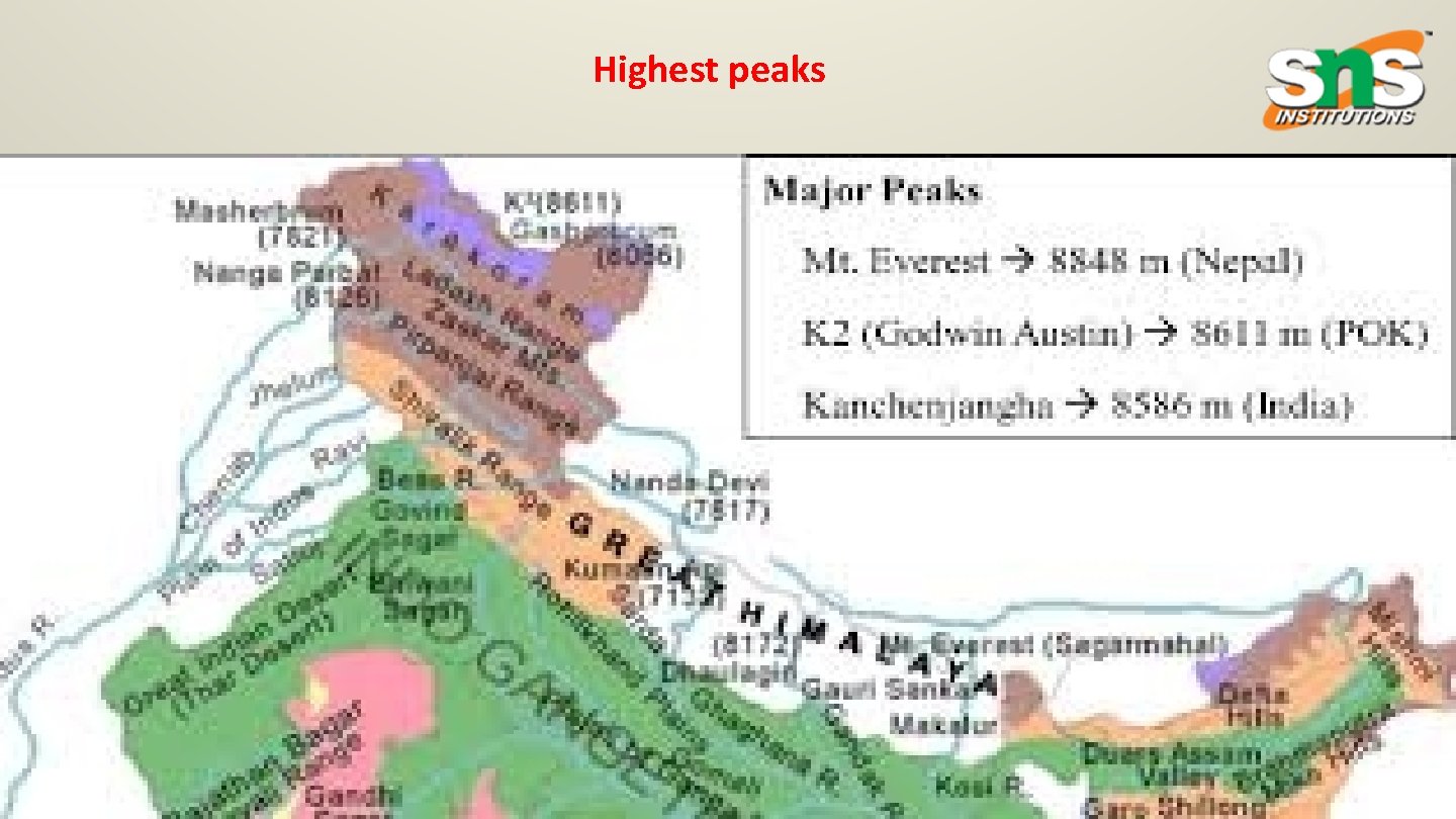 Highest peaks 3 