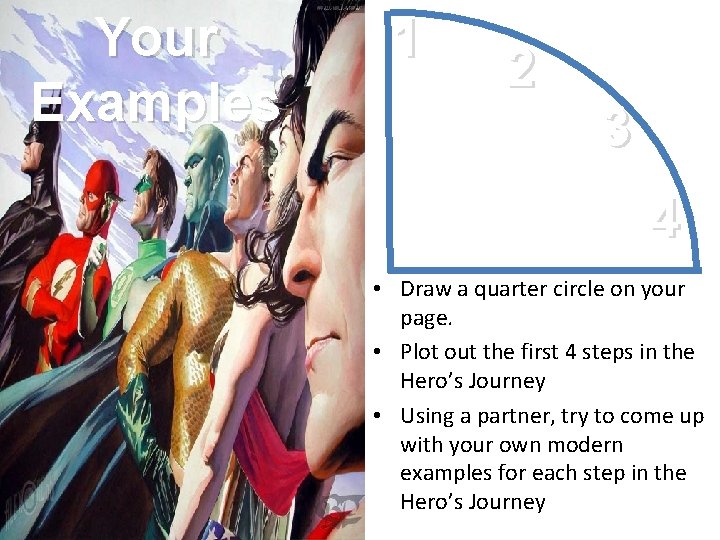 Your Examples 1 2 3 4 • Draw a quarter circle on your page.