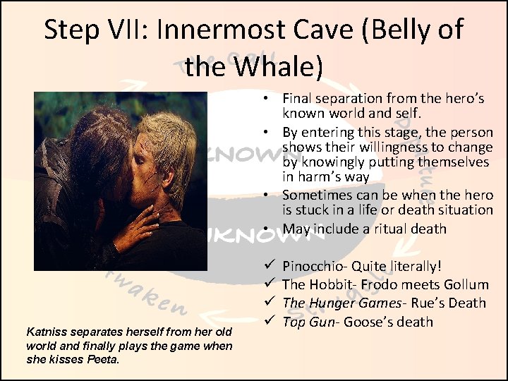 Step VII: Innermost Cave (Belly of the Whale) • Final separation from the hero’s