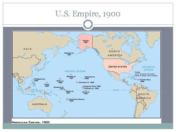 U. S. Empire, 1900 