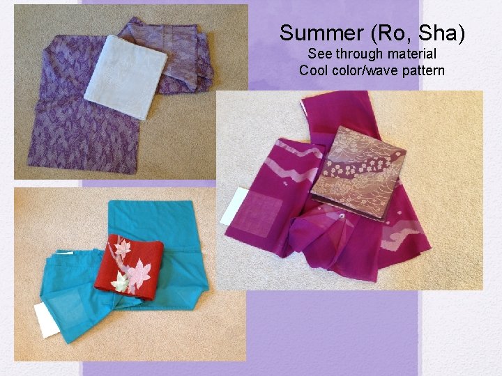 Summer (Ro, Sha) See through material Cool color/wave pattern 