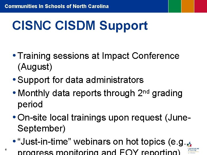 Communities In Schools CISDM 2 0 New and