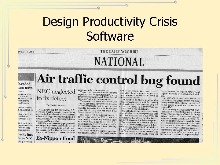 Design Productivity Crisis Software 