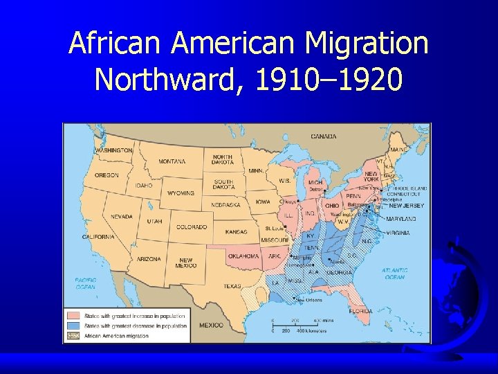 African American Migration Northward, 1910– 1920 