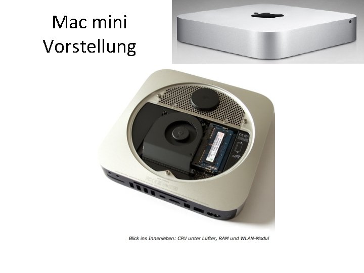 Mac mini Vorstellung 