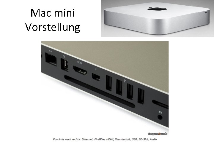 Mac mini Vorstellung 