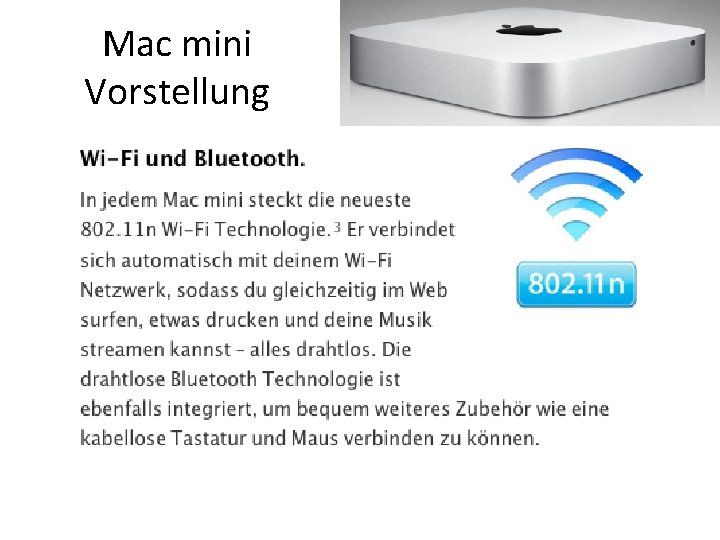 Mac mini Vorstellung 