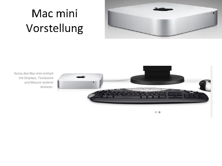 Mac mini Vorstellung 