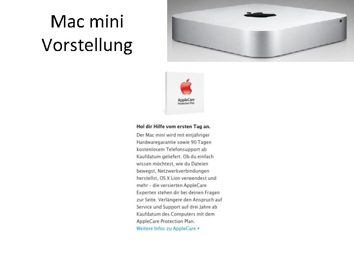 Mac mini Vorstellung 