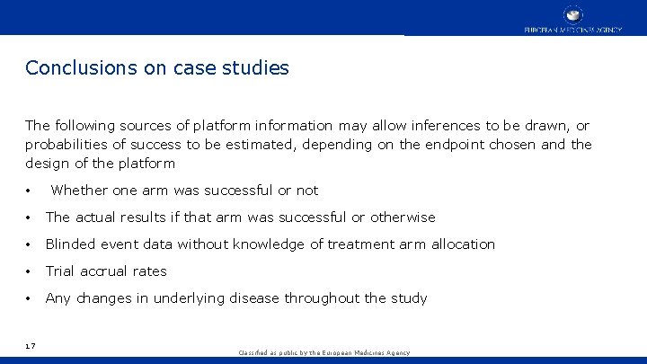 Conclusions on case studies The following sources of platform information may allow inferences to Conclusions on case studies The following sources of platform information may allow inferences to