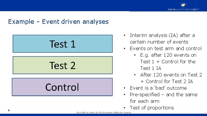 Example – Event driven analyses • • 8 • Interim analysis (IA) after a Example – Event driven analyses • • 8 • Interim analysis (IA) after a