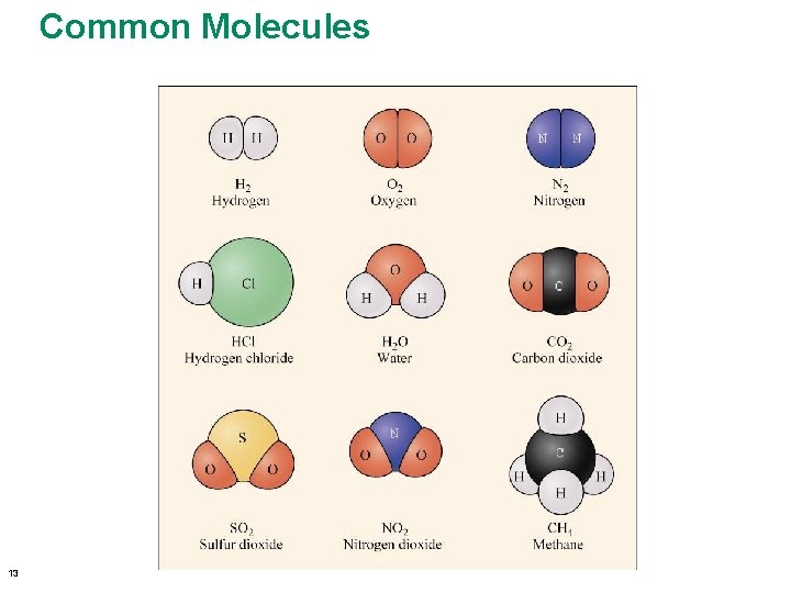 Common Molecules 13 