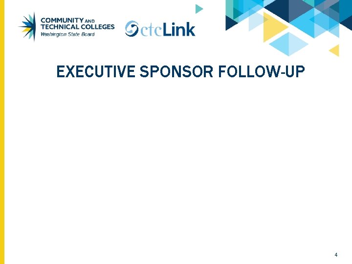 EXECUTIVE SPONSOR FOLLOW-UP 4 