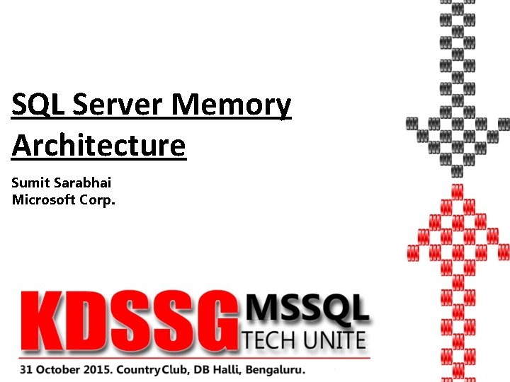 SQL Server Memory Architecture Sumit Sarabhai Microsoft Corp. 