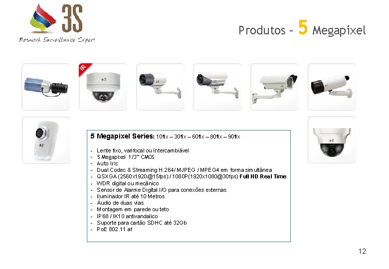 Produtos – 5 Megapixel Series: 101 x – 301 x – 601 x –