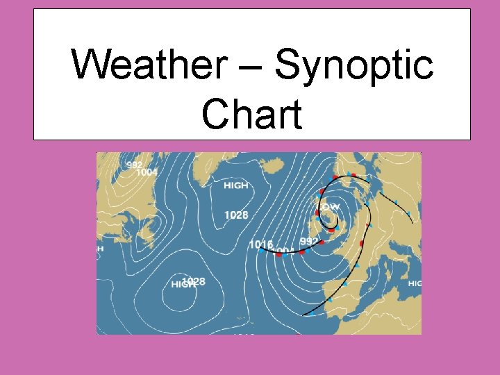 Weather – Synoptic Chart 