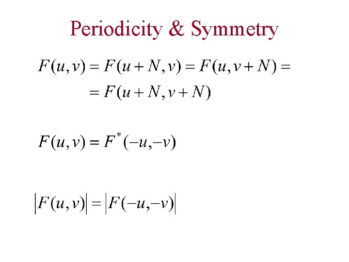 Periodicity & Symmetry 