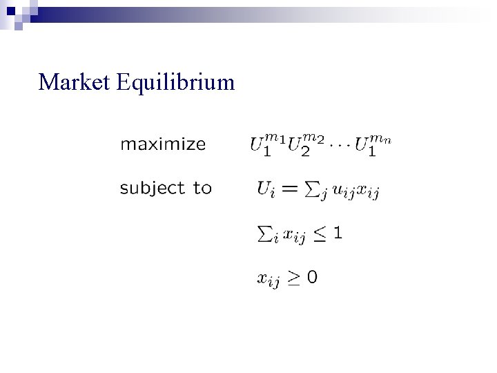 Market Equilibrium 