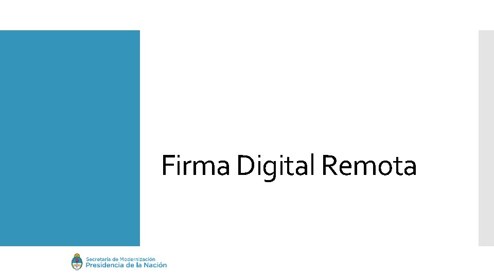 Firma Digital Remota 