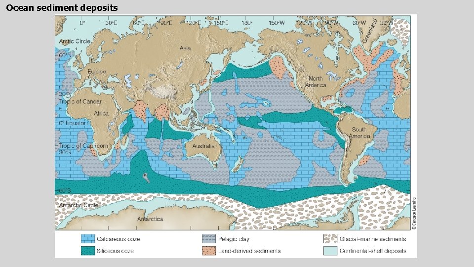 Ocean sediment deposits Ocean sediment deposits