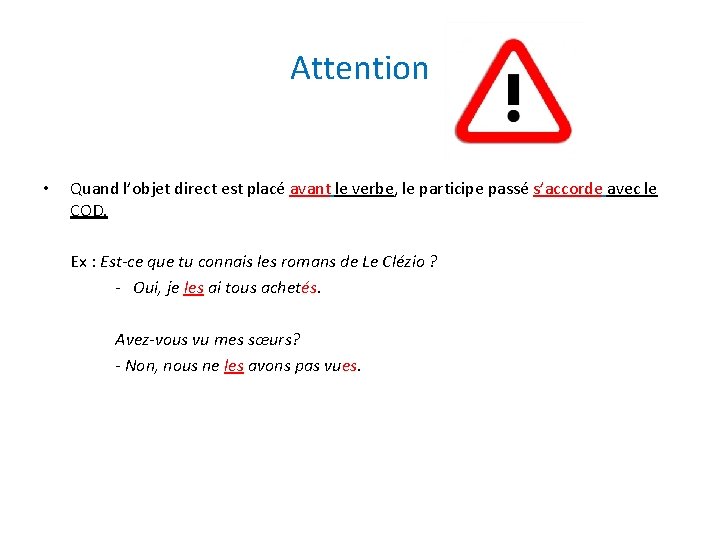Le pass compos EMPLOI Le pass compos est