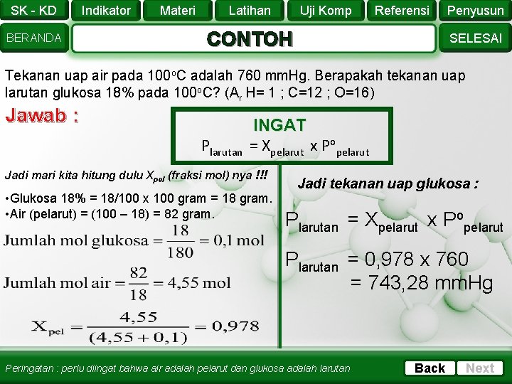 SK - KD BERANDA Indikator Materi Latihan Uji Komp Referensi CONTOH Penyusun SELESAI Tekanan