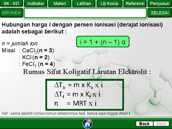 SK - KD Indikator Materi Latihan Uji Komp Referensi Penyusun SELESAI BERANDA Hubungan harga