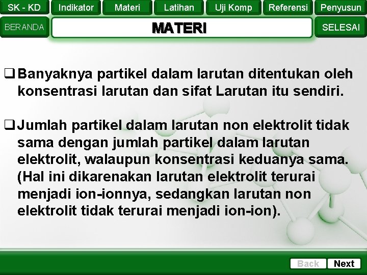 SK - KD BERANDA Indikator Materi Latihan Uji Komp Referensi MATERI Penyusun SELESAI q