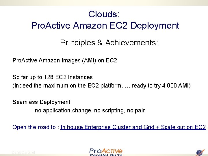 Clouds: Pro. Active Amazon EC 2 Deployment Principles & Achievements: Pro. Active Amazon Images