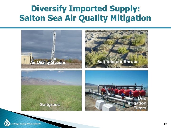 Diversify Imported Supply: Salton Sea Air Quality Mitigation Air Quality Stations 13 