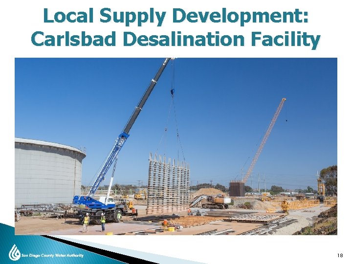 Local Supply Development: Carlsbad Desalination Facility 18 