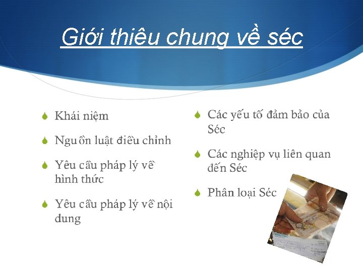 Giới thiệu chung về séc 