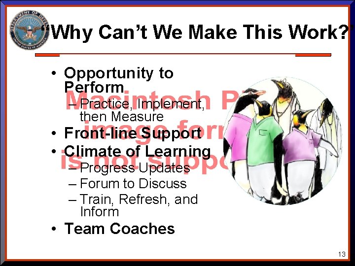 “Why Can’t We Make This Work? ” • Opportunity to Perform – Practice, Implement, “Why Can’t We Make This Work? ” • Opportunity to Perform – Practice, Implement,