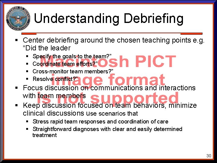 Understanding Debriefing § Center debriefing around the chosen teaching points e. g. “Did the Understanding Debriefing § Center debriefing around the chosen teaching points e. g. “Did the