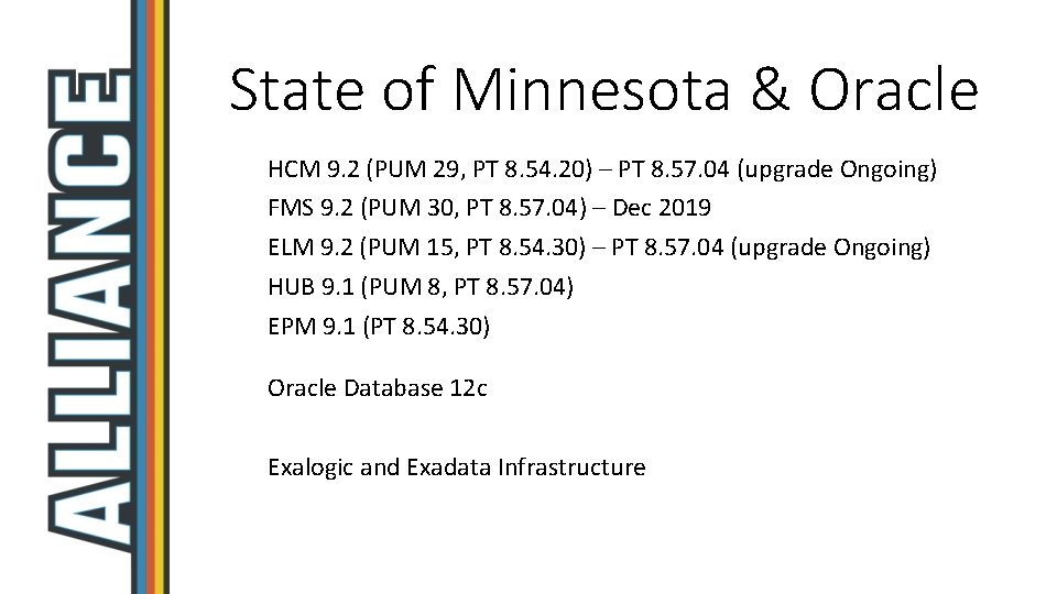 State of Minnesota & Oracle HCM 9. 2 (PUM 29, PT 8. 54. 20)