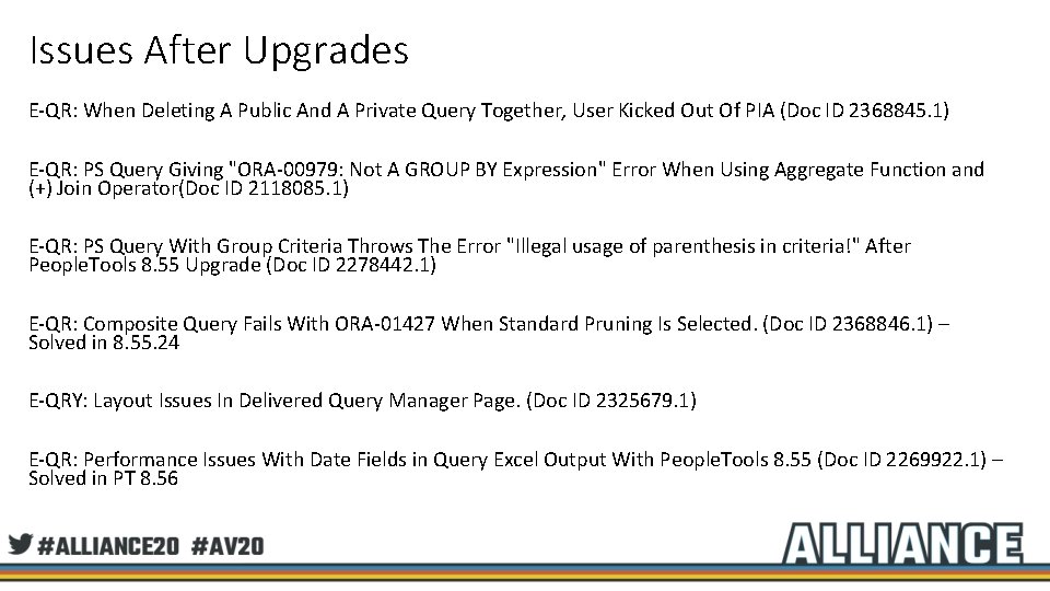 Issues After Upgrades E-QR: When Deleting A Public And A Private Query Together, User